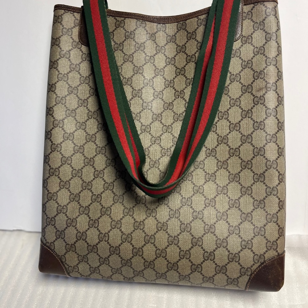 Gucci Ophidia Tote bag Gucci GG monogram sherry line tote bag purse Shoulder bag - Picture 3 of 11
